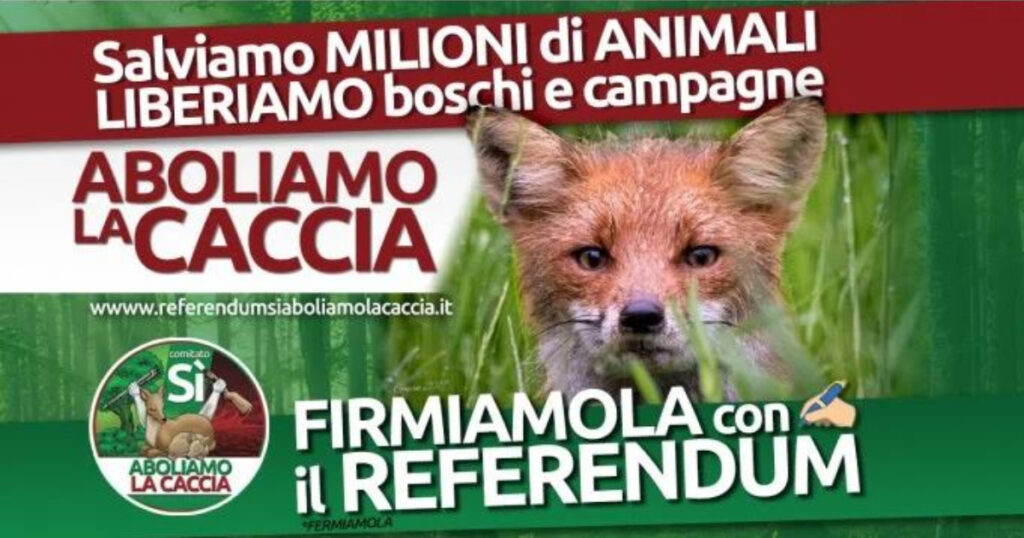 Referendum per l’abolizione della caccia, si può firmare fino al 20 ottobre
