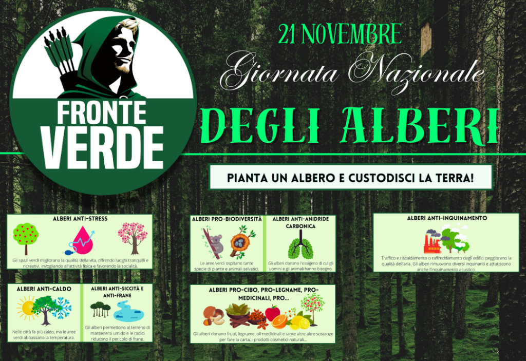 Gennaro Casillo: «Noi di Fronte Verde il 21 novembre festeggiamo gli alberi»